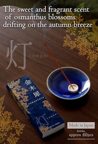 TOMORI Premium Japanese Osmanthus Incense Sticks 60 Count