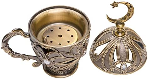 Frankincense Incense Burner with Handle for Bakhoor Myrrh Cone