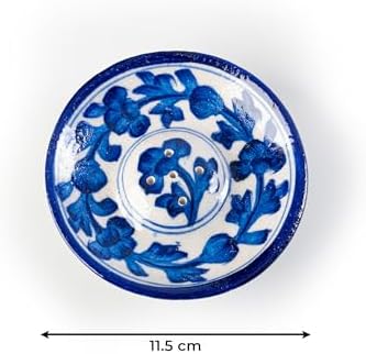 Blue Pottery Agarbatti Stand Ceramic Plate with Holes