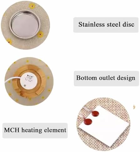 Electric Resin Burner with Timer for Home and Office Use