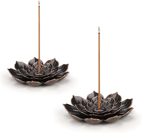 Lotus Stick Incense Holder 6 Holes 2Pcs Set