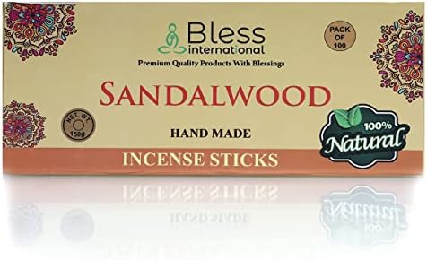 Bless Natural Sandalwood Incense Sticks 100 Sticks