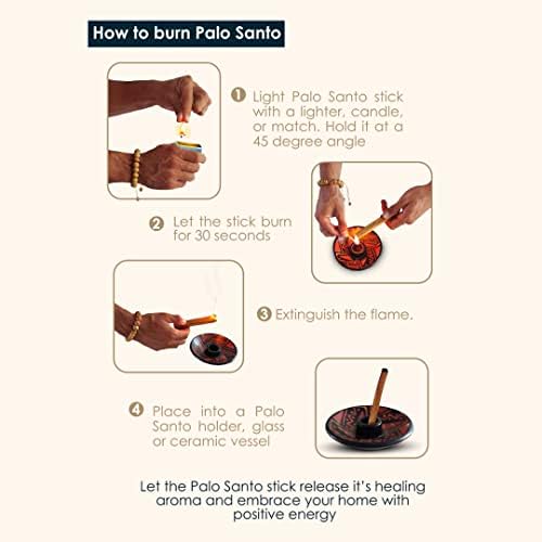 OLA BLUE Palo Santo Smudging Sticks 24-Pack from Peru