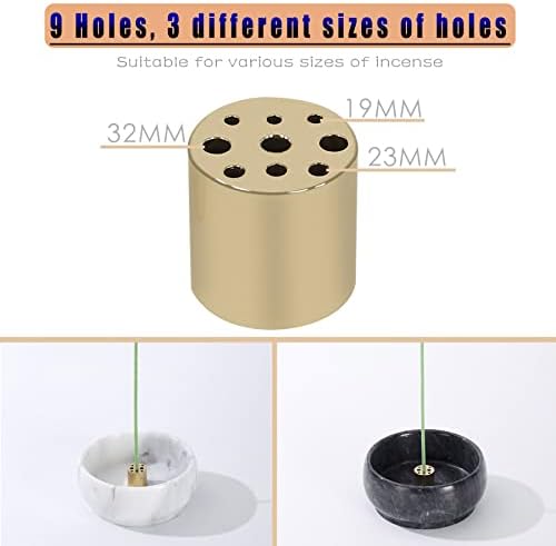 Natural Marble Incense Holder with 9 Holes 1
