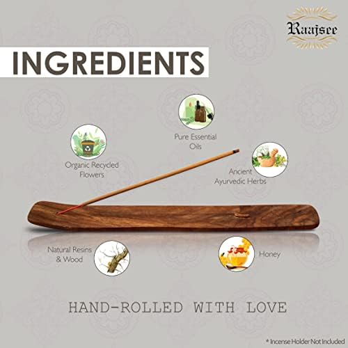 Raajsee Natural Incense Sticks 6 Pack Mixed Scents Gift Set