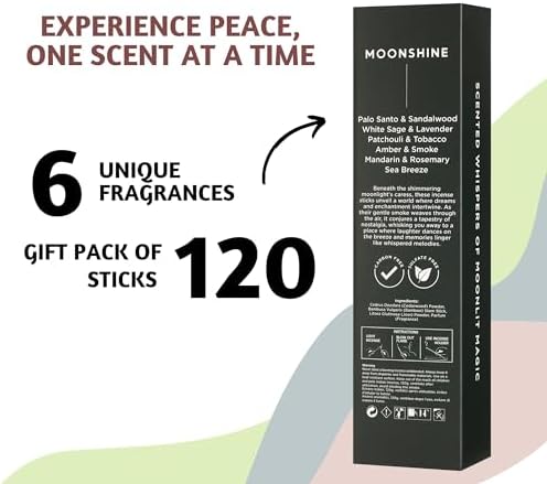 Folkulture Set of 6 Incense Sticks - 120 Pieces