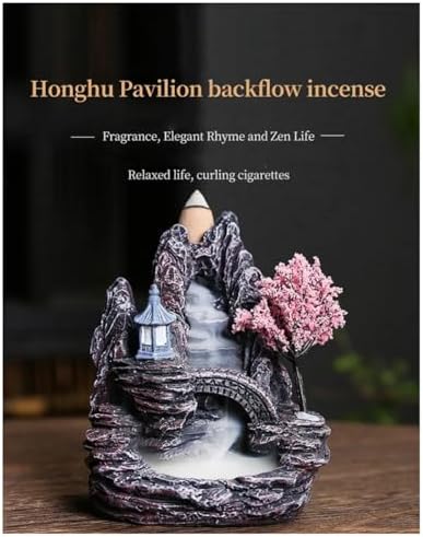 KTELI High Mountain Flowing Waterfall Incense Burner