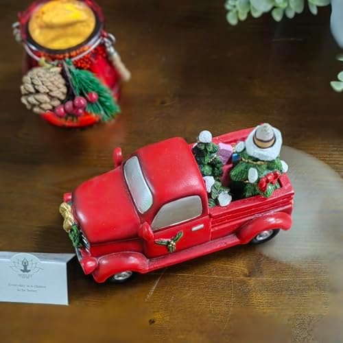Hosley Red Truck Incense Cone Holder with 20 Cones