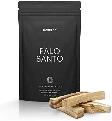Bursera Palo Santo Sticks 5-Pack Sustainable Natural Aromatherapy Incense