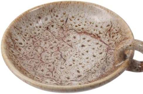 Vintage Ceramic Candle Holders with Handle Round Farmhouse Decor