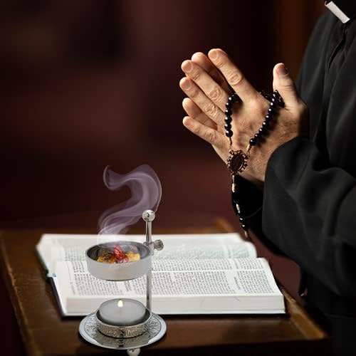 BishtHub 5 Inch Brass Incense Holder for Home Decor Temple Use