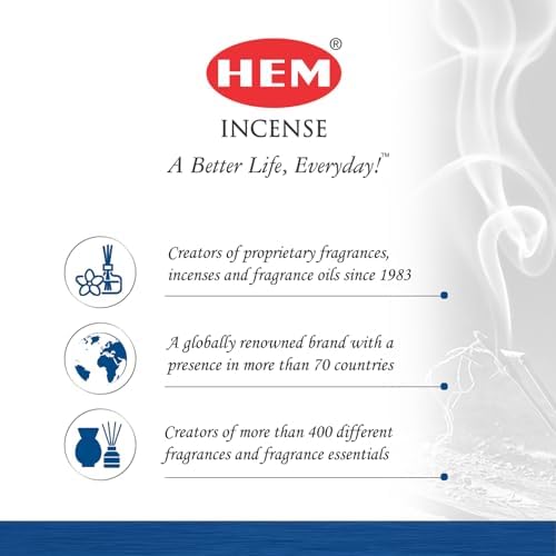 HEM Moon Incense Sticks Pack of 6 120 Count
