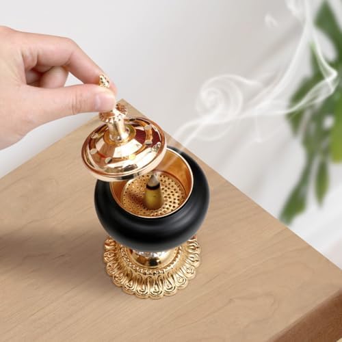 PRETYZOOM Resin Incense Burner with Handle