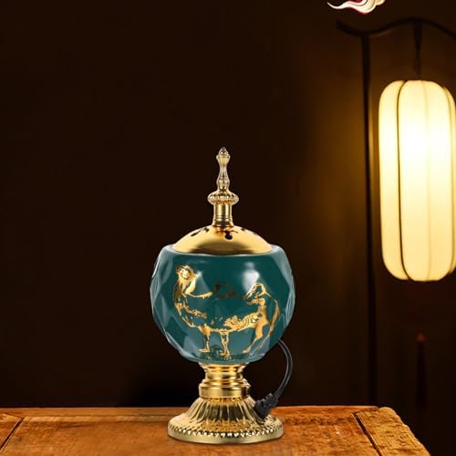 Bakhoor Electric Incense Burner - Green Middle Eastern Style