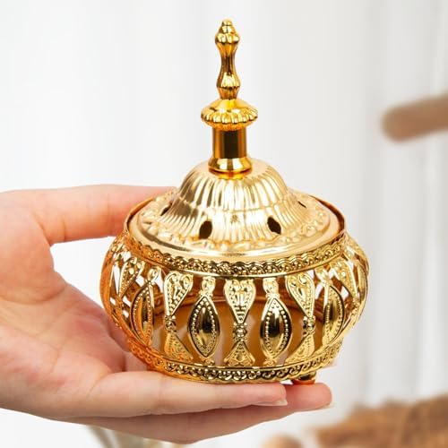 Golden Incense Holder for Aromatherapy Yoga Meditation