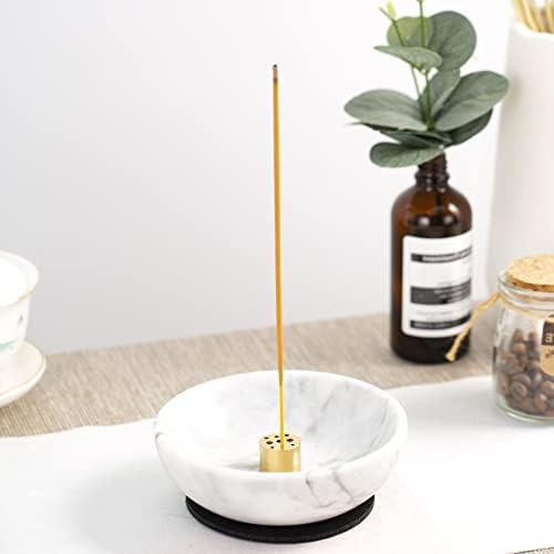 Natural Marble Incense Holder with 9 Holes