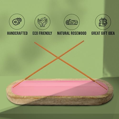 Hand Painted Pink Incense Holder - Modern Home Dcor