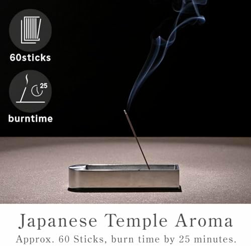 Kyoto Sandalwood Incense Sticks - 60 Sticks Premium Quality for Spiritual and Home Use