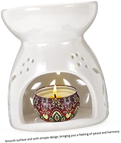 Healifty Ceramic Essential Oil Burner with Tea Light