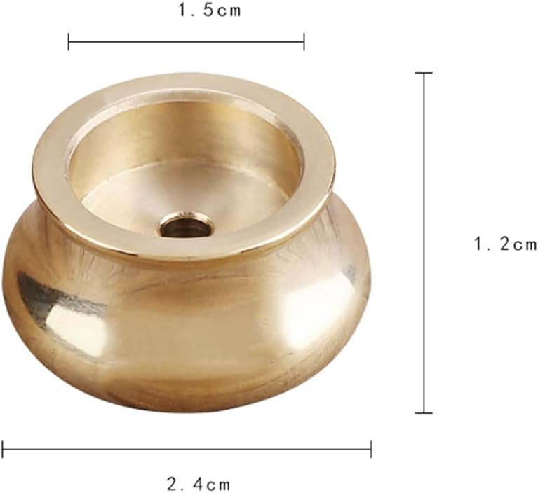 ZYAMY 6PCS Brass Incense Holders Mini Cone Burner