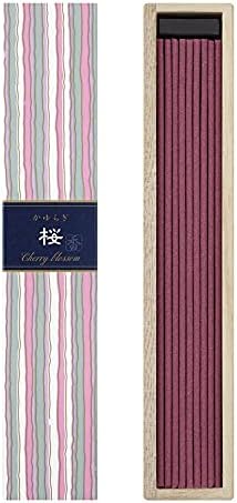 Nippon Kodo Kayuragi Incense Sticks - Cherry Blossom 40 Pcs with Stand