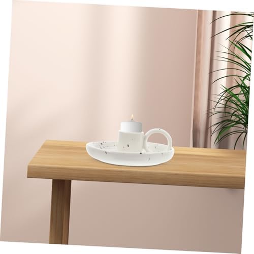 Cabilock Ceramic Incense Tray with Handle for Sticks and Cones