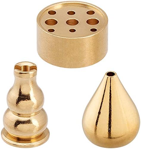 OIIKI Brass Incense Holder with 3 Styles