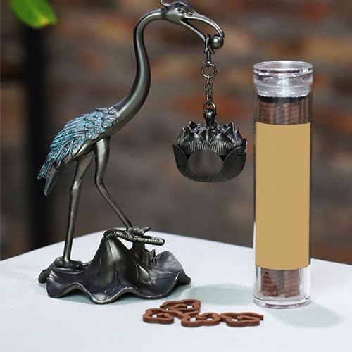 Zizev Incense Holder Crane Hanging Aromatherapy Stand