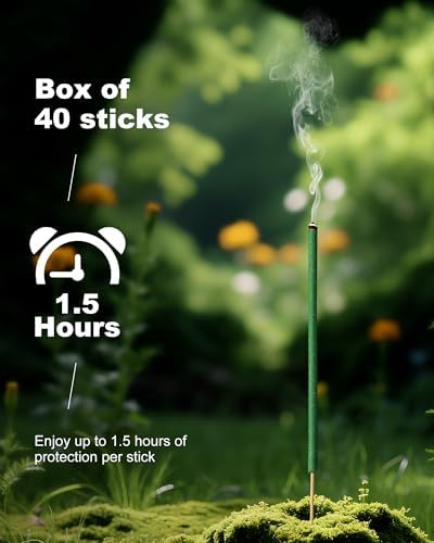 Natural Mosquito Repellent Incense Sticks 40 Pack