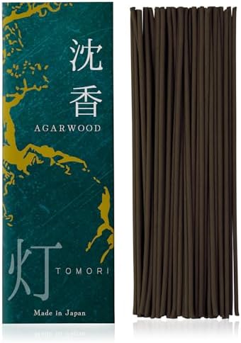 TOMORI Premium Japanese Agarwood Incense Sticks 60 Sticks Set