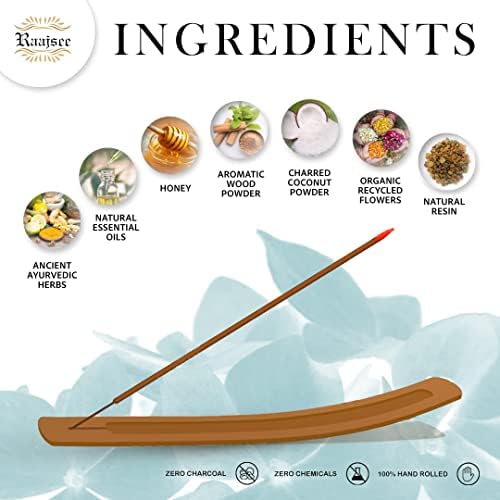Raajsee Natural Incense Sticks 6 Pack Mixed Scents