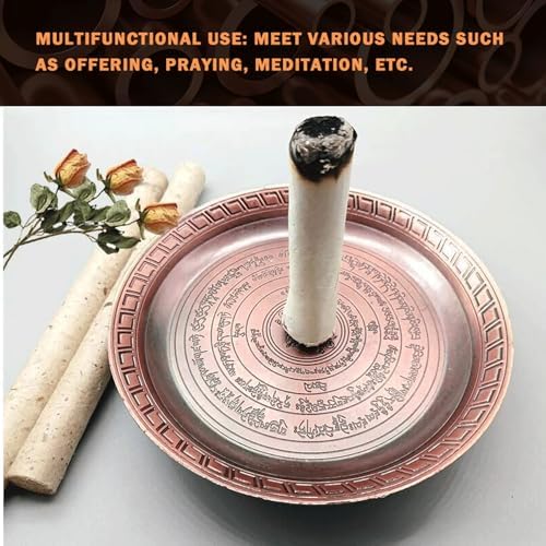 Copper Sacrifice Ritual Plate Three-Legged Offering Bowl