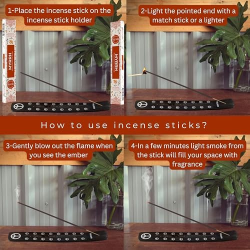 Myrrh Incense Sticks - 40 Stick Dual Pack - Natural Non Toxic