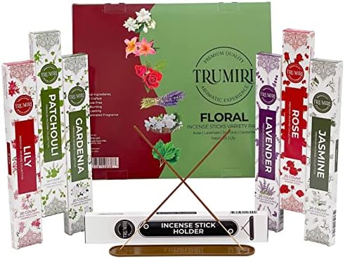 Floral Incense Sticks Variety Pack - 120 Count
