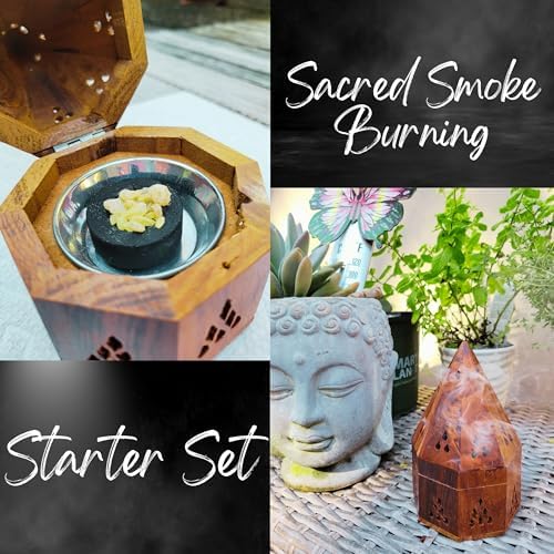 Worldly Finds Resin Incense Burner Kit Starter Set