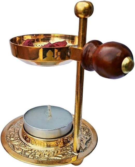 Incense Resin Burner for Home and Temple Use 5 Inch Height