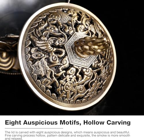 Vintage Style Bronze Incense Holder for Home Decoration