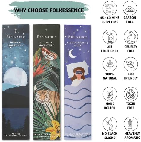 Folkulture Incense Sticks Set of 6 for Relaxation