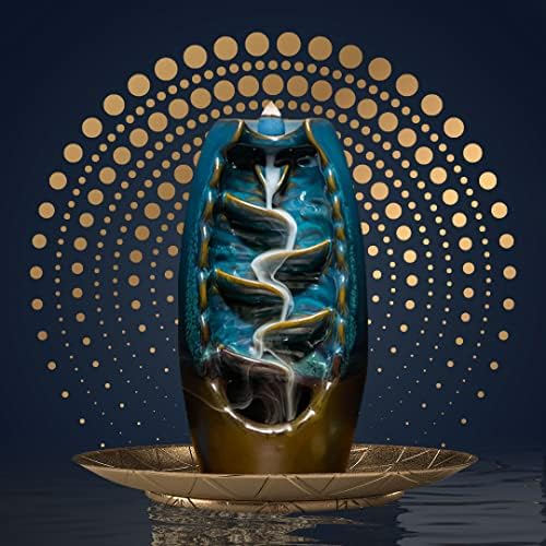 INSCENTS WATERFALL Ceramic Incense Holder with Backflow Design