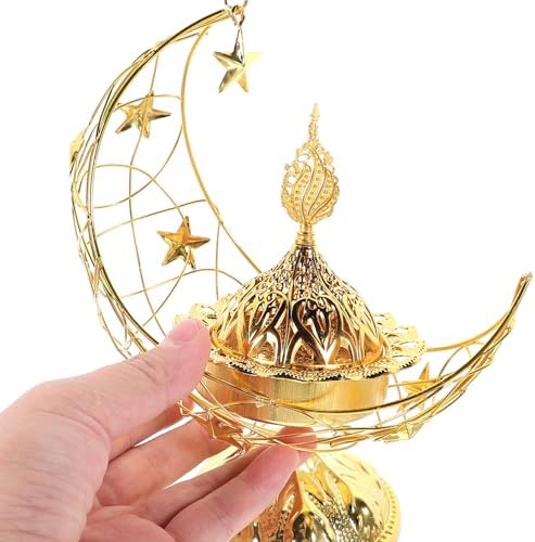 IMIKEYA Vintage Metal Incense Burner Aroma Lamp