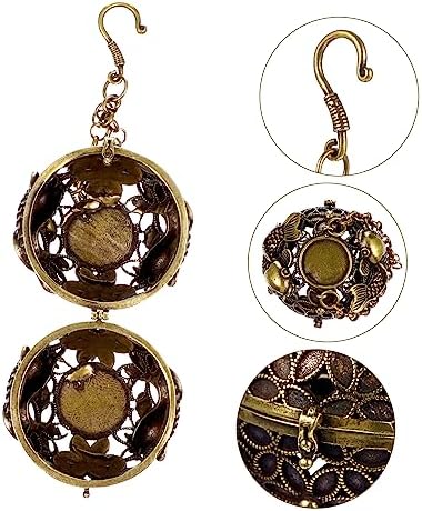 IMIKEYA Copper Incense Hanging Ball Holder