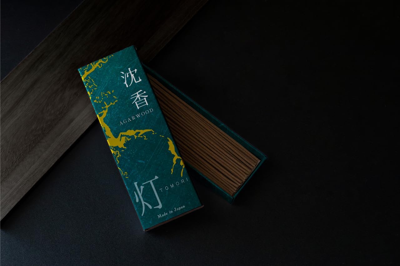 TOMORI Premium Japanese Agarwood Incense Sticks 60 Sticks Set