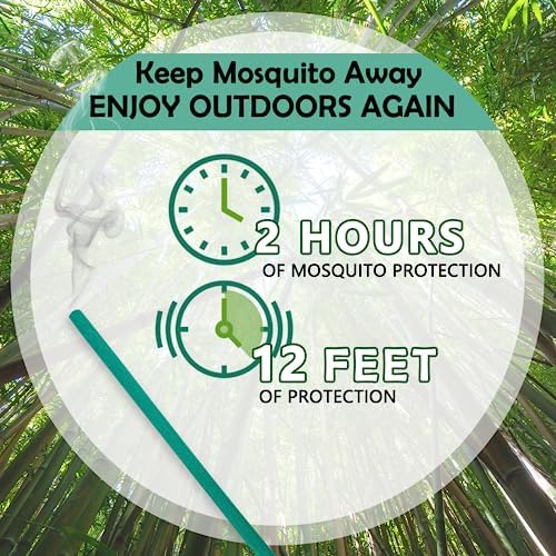 Qualihome 24 Pcs Deet Free Mosquito Repellent Incense Sticks