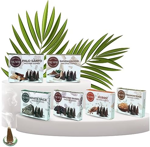 Trumiri Woody Incense Cones Variety Pack 60 Pieces