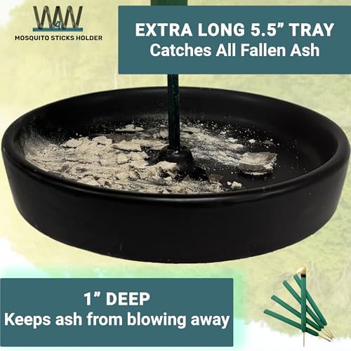 W4W Mosquito Stick Holder - Ceramic Outdoor Indoor Use