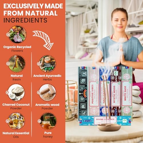 Assorted Incense Sticks Pack of 6 Premium Scents