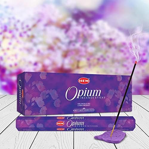 Hem Black Opium Incense Sticks 120 Sticks 6 Boxes 9 Inches