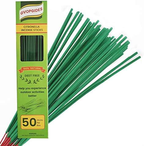 Citronella Incense Sticks 50 Pack Natural