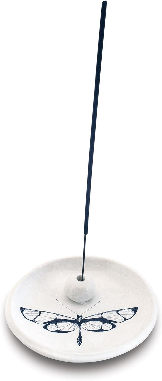 Skeem Citronella Incense Holder - Ceramic Burner for 3 Incense Sticks