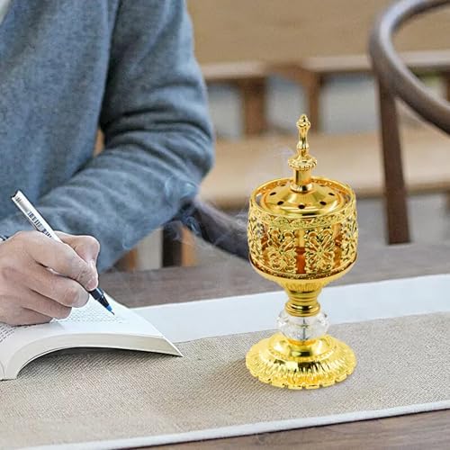 MrMrKura 2PCS Metal Incense Burner Vintage Style